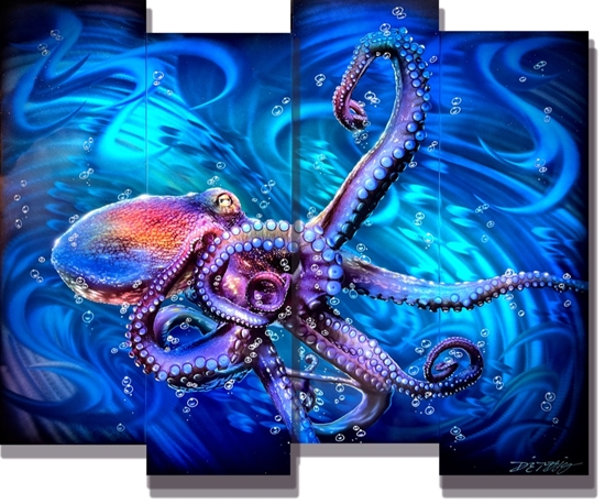 Chris DeRubeisArt titleWhat's Kraken ORIGINAL 4-Panel 37X44