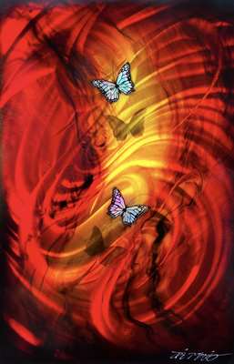 Chris DeRubeisArt titleButterfly Red 24X36