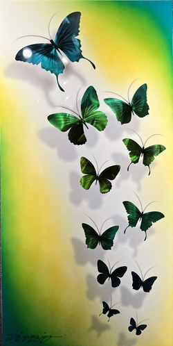 Chris DeRubeisArt titleWhite Butterfly 20x40