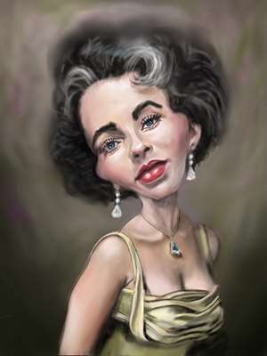 Kevin NealonArt titleLiz Taylor 53X40