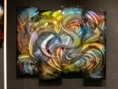 Chris DeRubeisArt title4 Panel Sleek 38x48