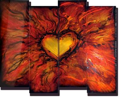 Chris DeRubeisArt title4 Panel Sleek 48x38