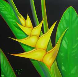 Yellow Heliconia 12X12 