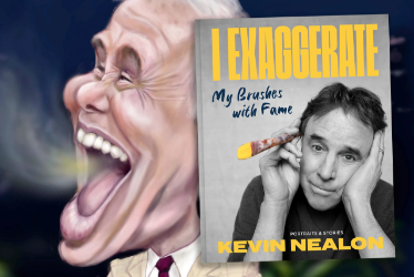 Kevin NealonArt titleKevin Nealons surprise FaceTime to your Dad and Signed "I EXAGGERATE: My Brushes with Fame"